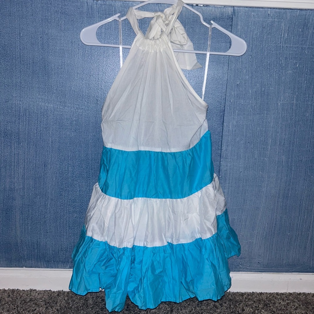 NWT Blue and white striped dress solid and striped